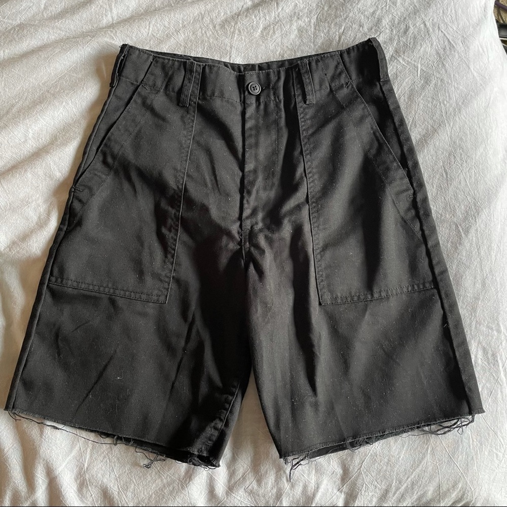 Brandy Melville Black Chino cut off shorts
